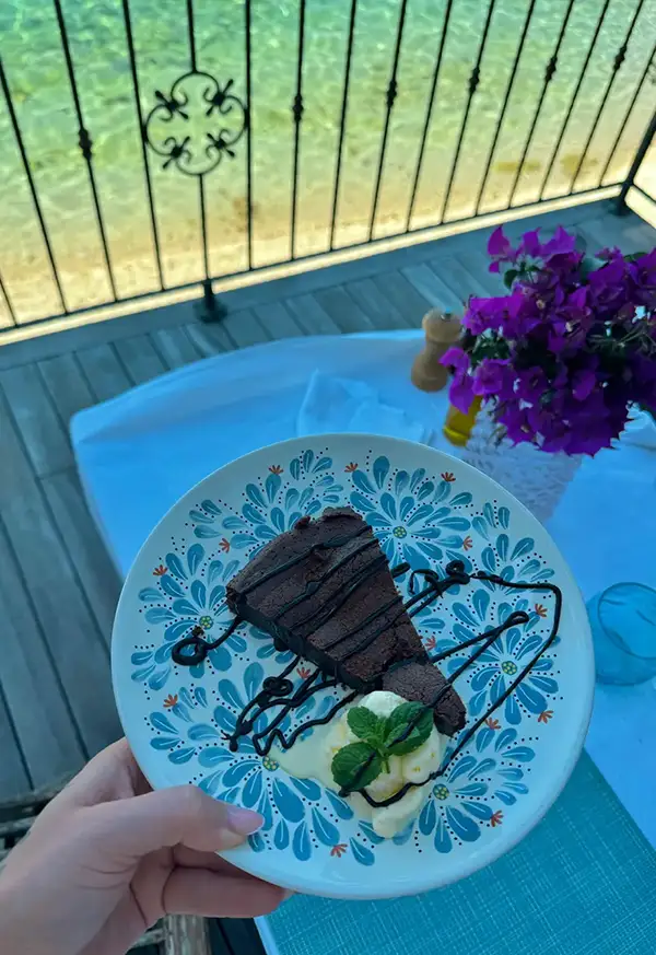 Delicious dessert at Augusta Insula