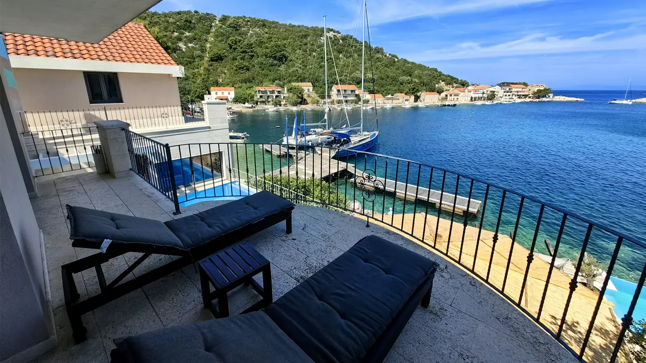 Balcony overlooking Lastovo island