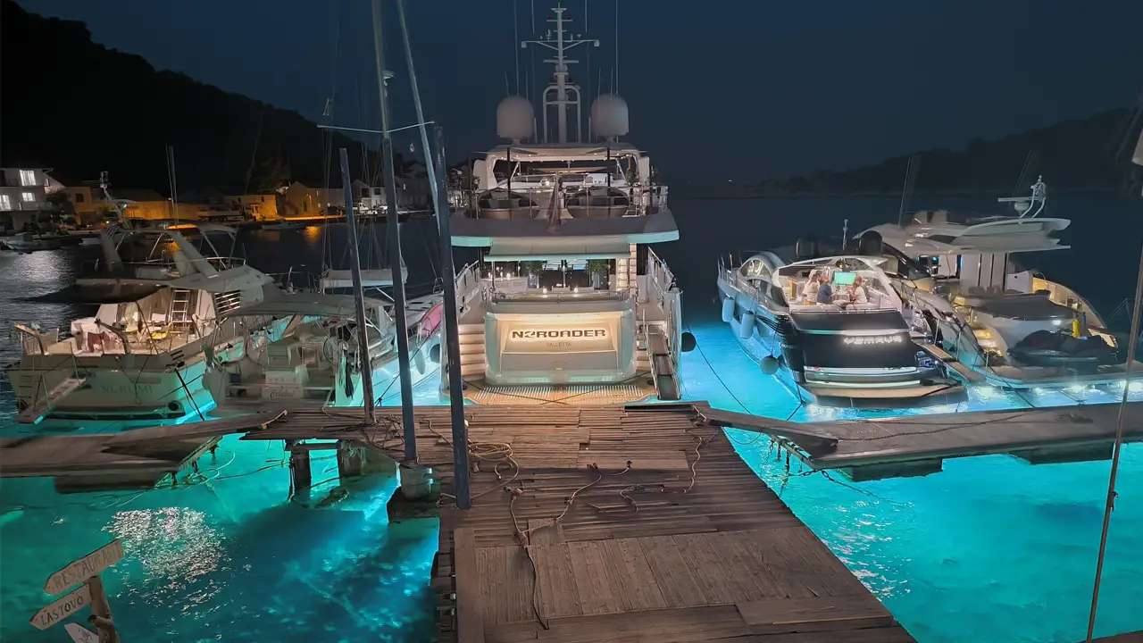 Lastovo berth at night, scene 1