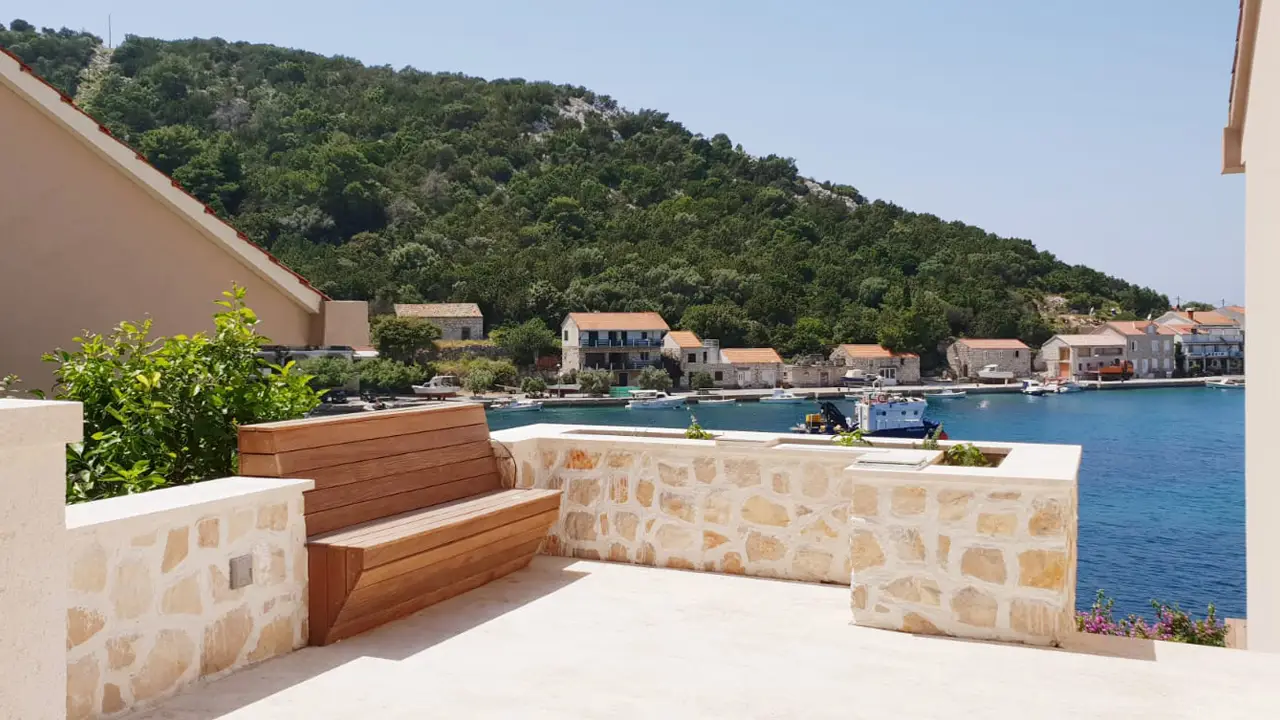 Private terrace at Augusta Insula